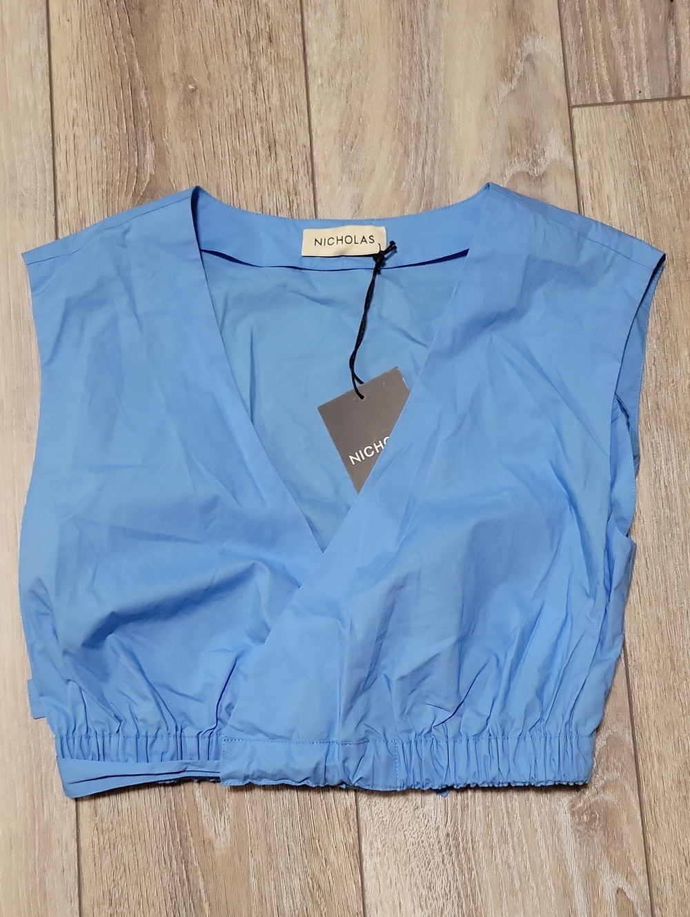NICHOLAS Size 6 Tarla Cropped Wrap Top In Swim NWT